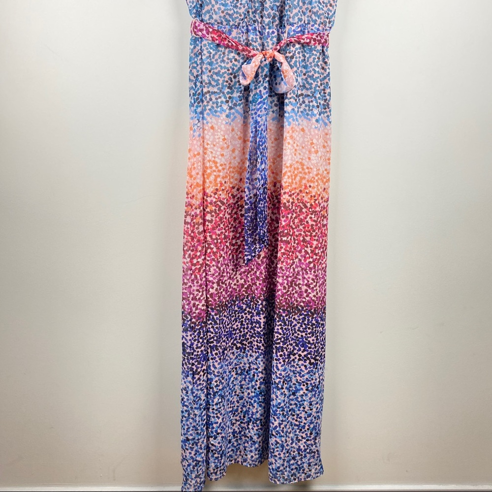Multi-Color Halter Maxi Dress - Picture 9 of 15